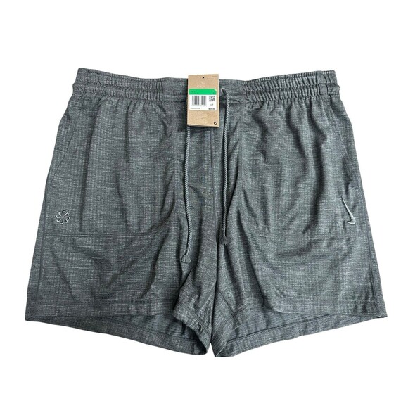 Nike Men's Yoga Dri-FIT 5" Unlined Shorts Gray Standard Fit Size XL FB7786-065 - Picture 2 of 3